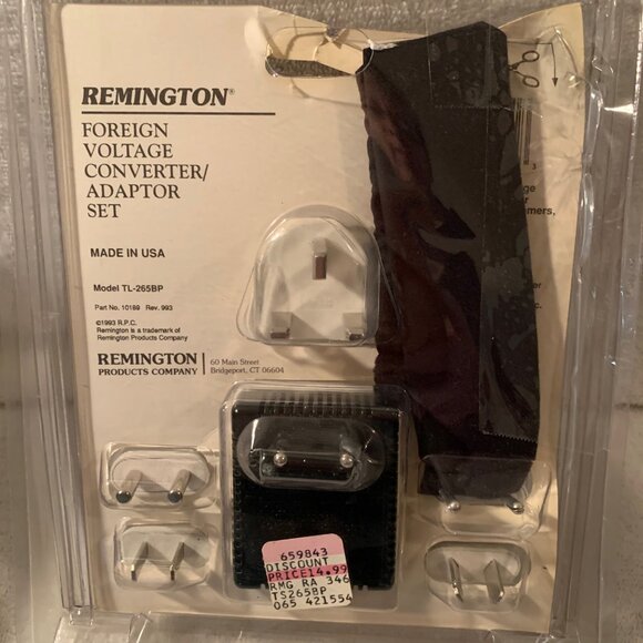 REMINGTON FOREIGN VOLTAGE CONVERTER/ADAPTOR SET - Picture 2 of 3